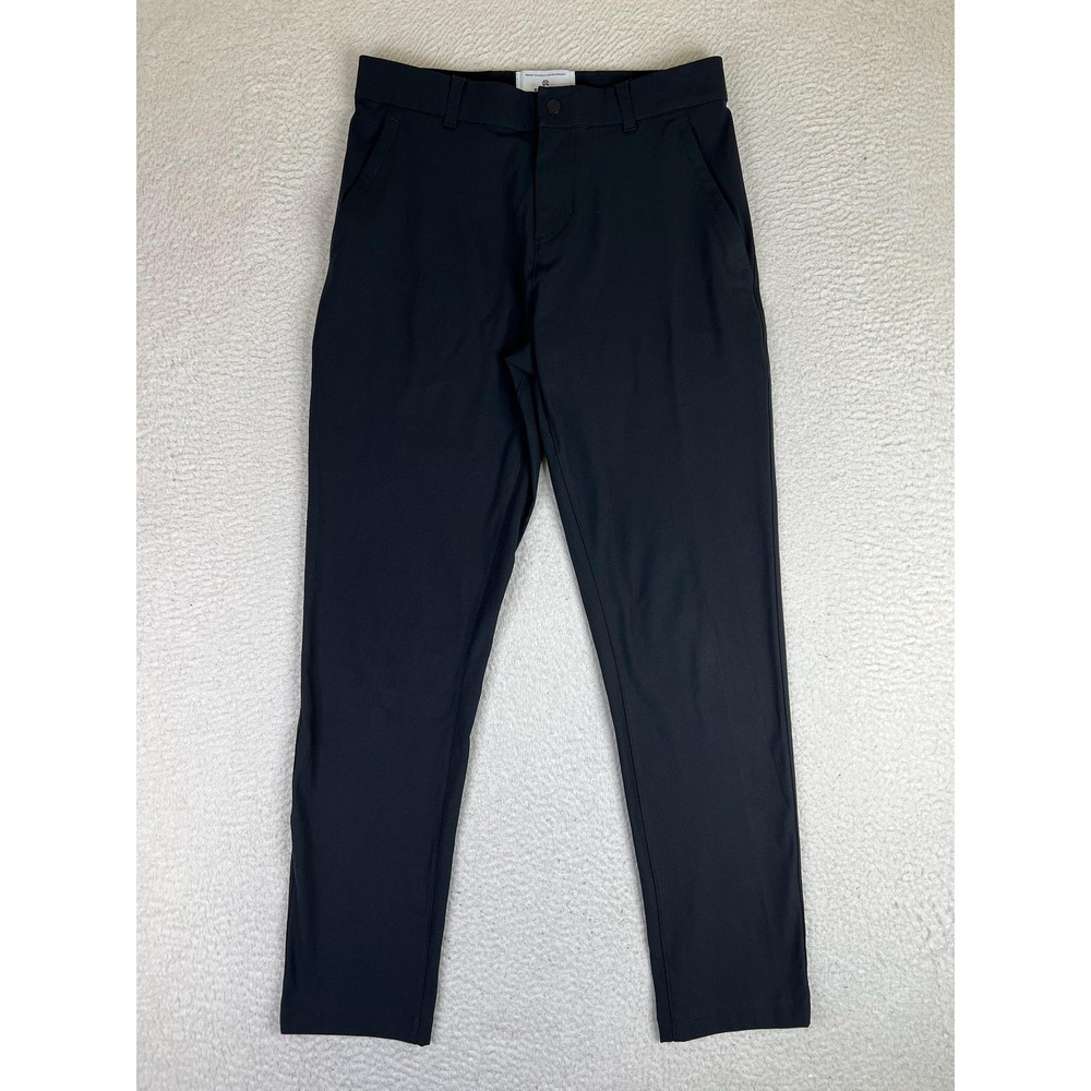 Reigning Champ Pants Mens 30 Black Stretch Warp Knit Slim Coach's Pant